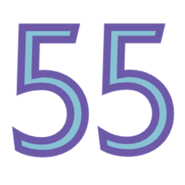 55 Years Icon