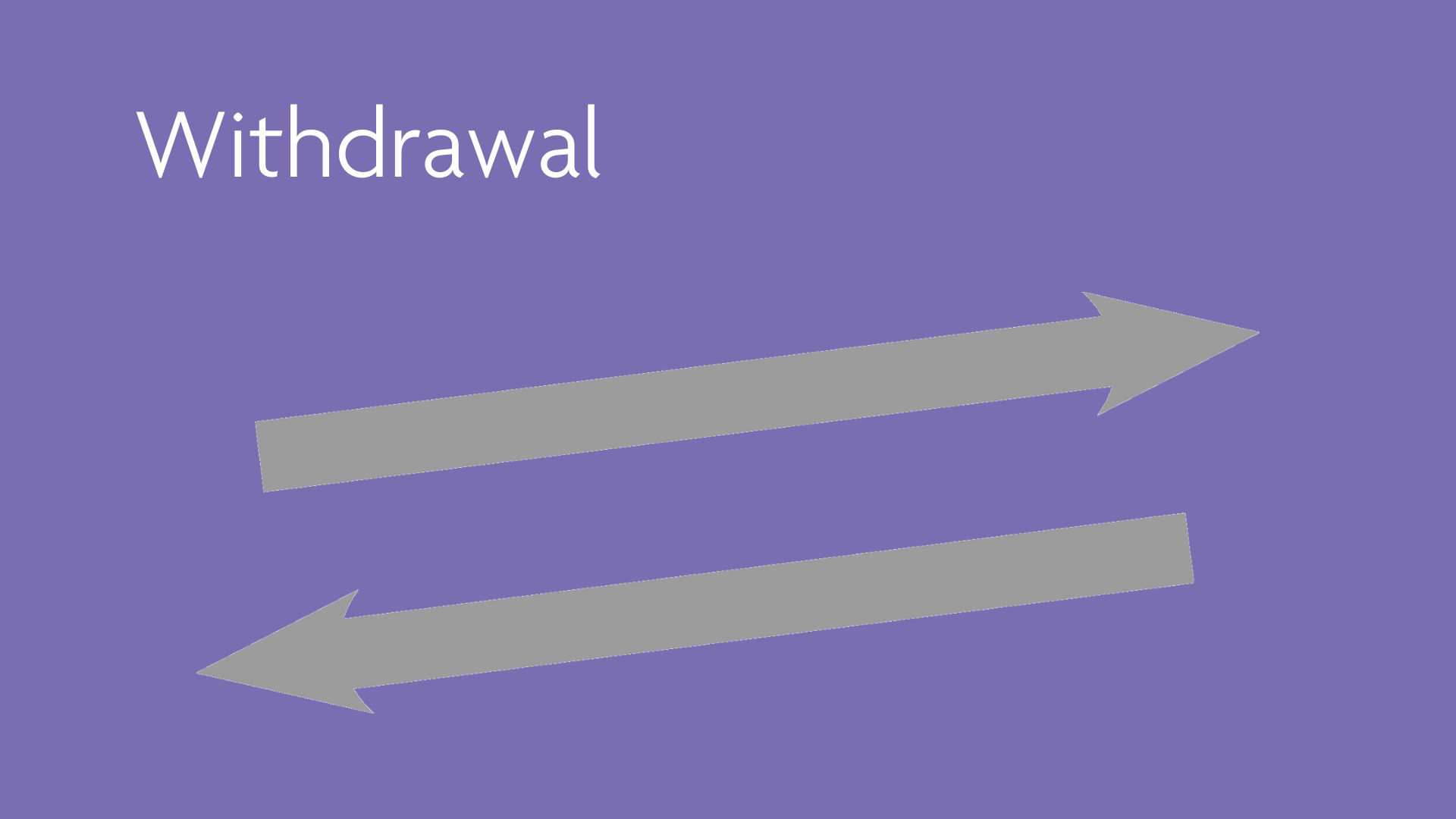 Withdrawal