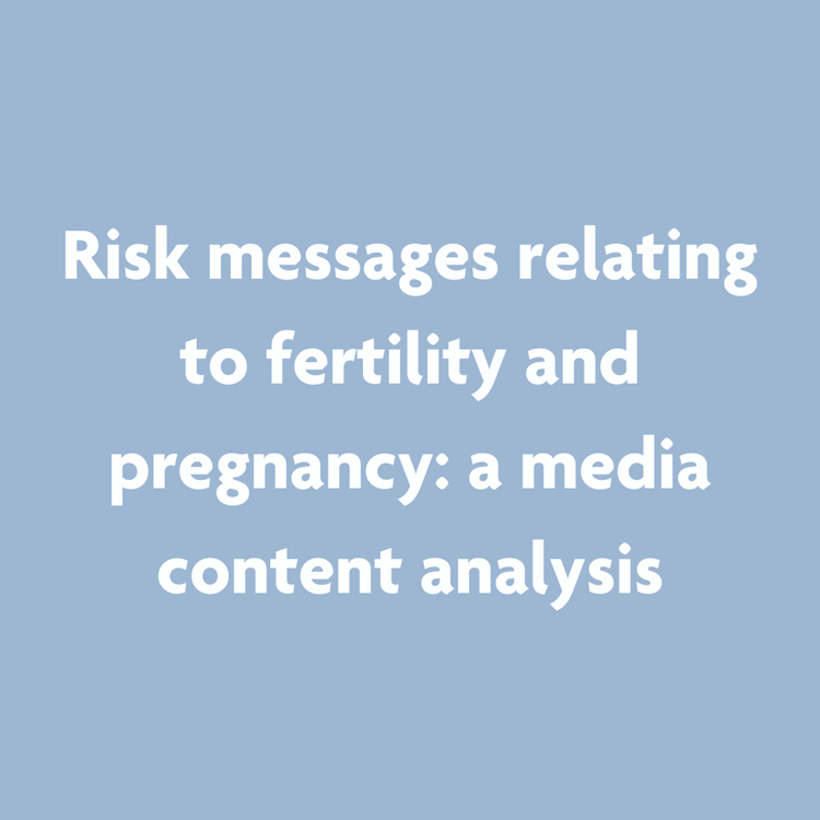 Risk Messages Relating To Fertility
